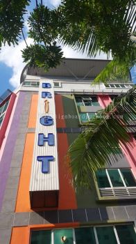 bright hotel eg base with led neon bar lettering signage signboard at petaling jaya