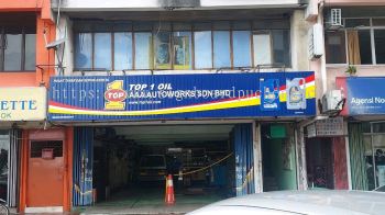 top 1 aluminium trism base signage at klang kepong damansara subang jaya 