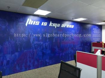 indoor office wallpaper printing sticker 