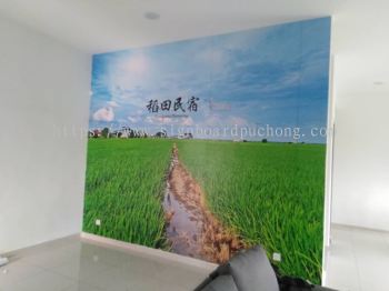 villa chee indoor wallpaper sticker printing at sekinchan