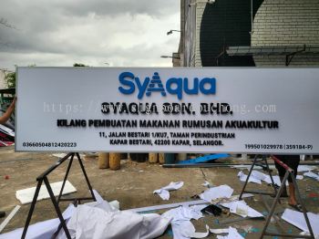 Syaqua 3D PVC Cut Out Lettering Logo Signage Signboard At Kapar Selangor 