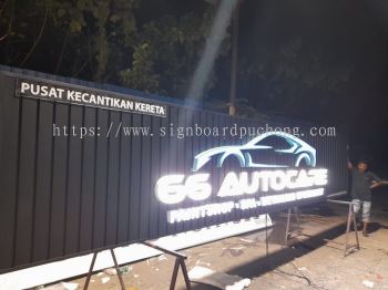 66 Autocar Aluminium Ceiling Trim Base With 3D Box Up Led Frontlit Lettering Logo Signage Signboard At Kapar Selangor 