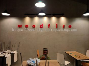 Woodfire 3D PVC Cut Out Lettering Logo Indoor Signage Signboard At Puncak Alam