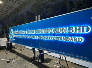 Vernona Disign 3D EG Box Up LED Backlit Lettering Logo Signage Signboard At Kuala Lumpur 