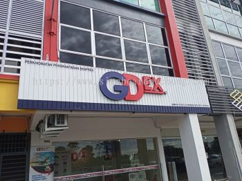 GDex Aluminium Ceiling Trim Base With 3D LED Frontlit Lettering Logo Signage 