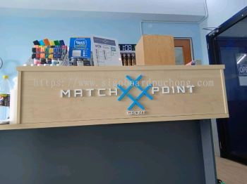 Match Point Sport Indoor PVC Counter Signage At Klang Selangor 