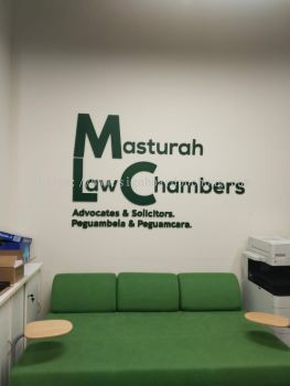 MASTURAH LAW PVC CUT OUT SIGNAGE CHAMBERS PVC CUT OUT SIGNAGE at SUNGAI BULOH, KEPONG, PUCHONG, PJ, KLANG, BANTING 