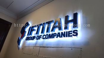 INDOOR OFFICE BACKLIT SIGNAGE AT KLANG, SHAH ALAM, MALACCA, JOHOR