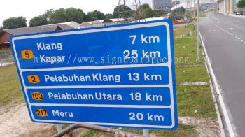 ROAD SIGN WITH 3M HIP REFLECTIVE STICKER AT TELUK PANGLIMA GARANG | NILAI | SEPANG | KAJANG | MALACCA