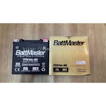 BATTMASTER YTX14L-BS Harley Battery