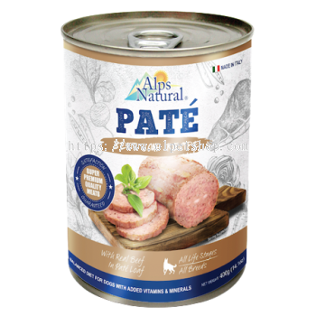 ALPS NATURAL PATE LOAF BEEF 400G