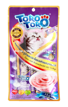 Toro Toro Super Premium Pet Treat - Tuna and Katsuobushi with Scallop 15g x 5pcs