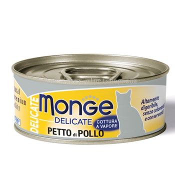 Monge Delicate Adult Cat Chicken Breast Flakes 80g