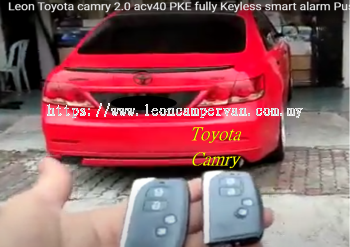 toyota camry PKE fully Keyless intelligent smart alarm system with Push start button and engine auto start