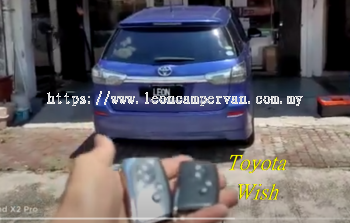 toyota wish PKE fully Keyless intelligent smart alarm system with Push start button and engine auto start