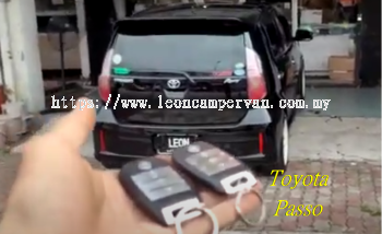 toyota passo PKE fully Keyless intelligent smart alarm system with Push start button and engine auto start