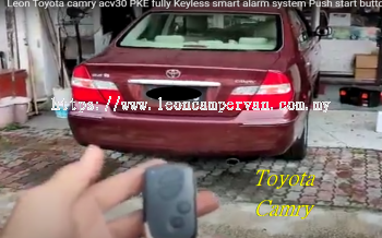 toyota cammry acv30 PKE fully Keyless intelligent smart alarm system with Push start button and engine auto start