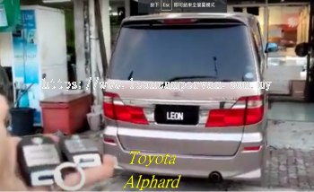 toyota alphard anh10 PKE fully Keyless intelligent smart alarm system with Push start button and engine auto start