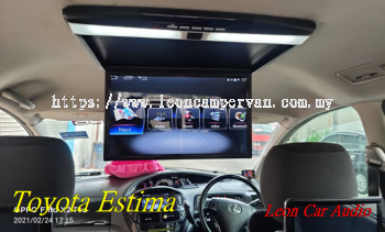 toyota estima 17.3" fhd hdmi usb mp4 roof led monitor