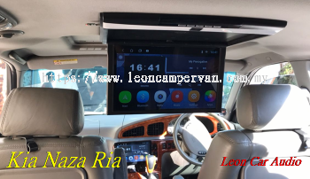 kia naza ria 17.3" fhd hdmi usb mp4 roof led monitor