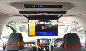 toyota alphard vellfire agh30 17.3" fhd hdmi usb mp4 roof led monitor