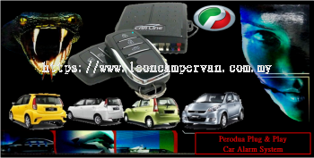 Perodua Myvi Viva Alza Plug and Play Full Set Car Alarm System