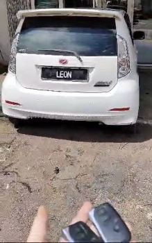 Leon perodua old myvi PKE fully Keyless intelligent smart alarm system with Push start button and engine auto start