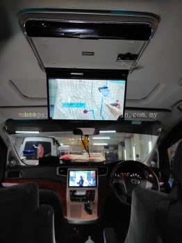 Leon Toyota Vellfire Alphard anh20 14" fhd hdmi usb mp4 roof led monitor