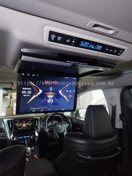 Toyota Vellfire Alphard agh30 17.3" full hd hdmi usb mp4 roof led monitor