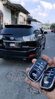 Leon Toyota Harrier PKE fully Keyless intelligent smart alarm system with Push start button and engine auto start