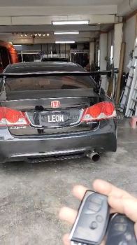 Leon honda civic fd PKE fully Keyless intelligent smart alarm system with Push start button and engine auto start