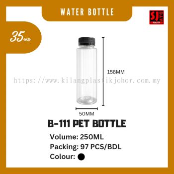 B-111 PET Water Bottle (250ml)