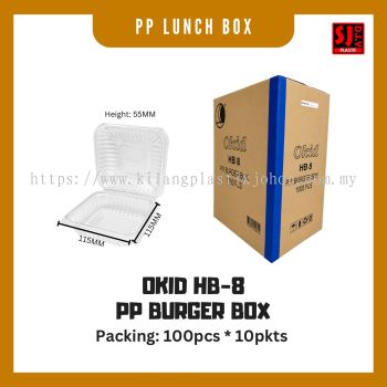 OKID HB-8 PP Burger Box