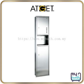 Atget TD-8334S Paper Towel Dispenser & Waste Receptacle