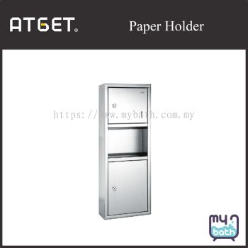 Atget TD-8333S Stainless Steel Paper Towel Dispenser with Waste Receptacle