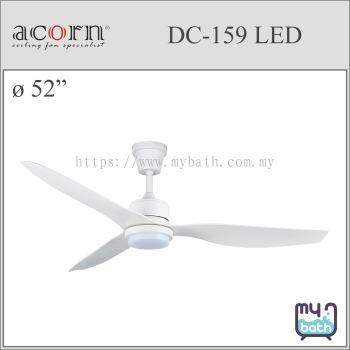 Acorn DC-159 LED 52" Ceiling Fan - White