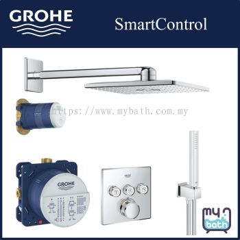 Grohe 34706000 Grohtherm SmartControl Shower Set with Rainshower 310 SmartActive Cube