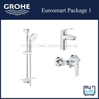 Grohe Eurosmart Complete Exposed Hand Shower Package 1