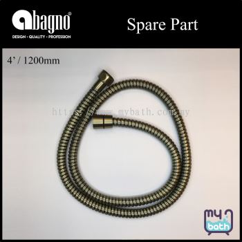 Abagno Replacement 1200mm Flexible Hose - Bronze