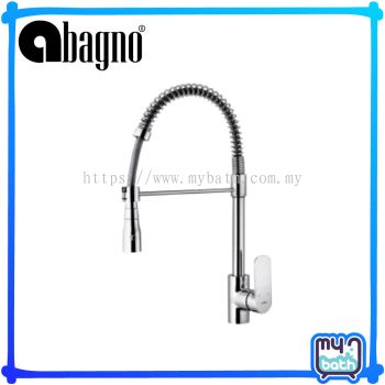 Abagno SJM-7000-CR Single Lever sink mixer with  flexible spout & double spray