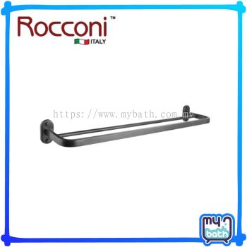 Rocconi RCN 4770/GM Double towel bar - (Gun Metal)