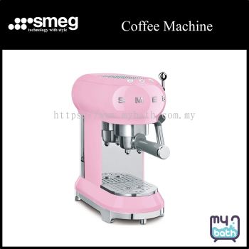 Smeg ECF01PK Espresso Coffee Machine - Pink