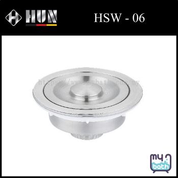 HUN NSW - 06 Waste Strainer  With Stainless Steel 304 114mm - Nano Silver