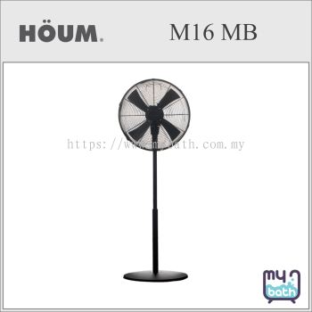 Houm  M16MB Metal Series Standing Electric Fan Strong Wind Fan (16") - Matte Black