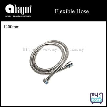 Abagno AR-120SC Replacement Spare Part 1.2m/120cm/1200mm/4'/4ft Stainless Steel Chrome Shower Flexible Hose