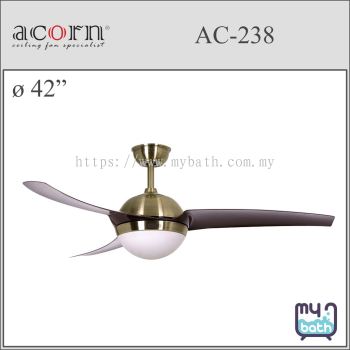 Acorn AC-238 42" Ceiling Fan - Antique Brass