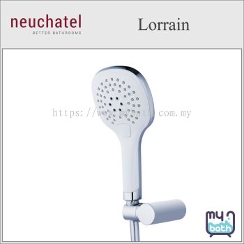 Neuchatel SWSSLRN000CM Lorrain 3-Jets Massage Hand Shower Set