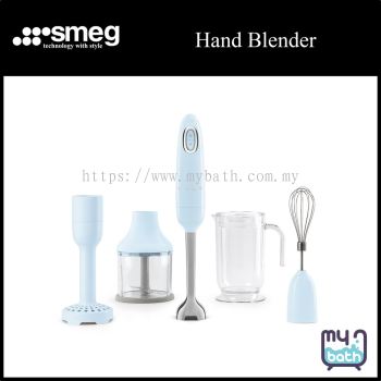 Smeg HBF02PB Hand Blender with Accessories Set - Pastel Blue