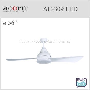 Acorn AC-309 LED 56" Ceiling Fan - White