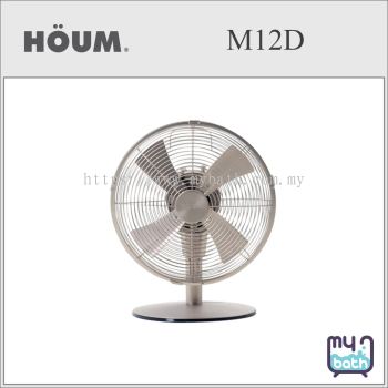 Houm M12D 12" Fan Size 4 Blade Metal Series Table Fan